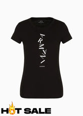 T-Shirt Women Black Armani Exchange Camiseta